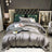 New Luxury Black Gold Yarndyed Jacquard Egyptian Cotton Bedding Set Satin Smooth Duvet Cover Flat/Fitted Sheet Pillowcases 4Pcs New Luxury Black Gold Yarndyed Jacquard Egyptian Cotton Bedding Set Satin Smooth Duvet Cover Flat/Fitted Sheet Pillowcases 4Pcs 3256802452700776-1-Flat Bed Sheet-China-Queen Size 4pcs 0 192