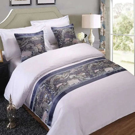 Luxury Floral Bedspreads Bed Runner Bed Flag Scarf for Home Hotel Decoration Bedding Single Queen King Bed Cover Jacquard Luxury Floral Bedspreads Bed Runner Bed Flag Scarf for Home Hotel Decoration Bedding Single Queen King Bed Cover Jacquard 1005004252399175-A-50x50cm pillowcase 1 37