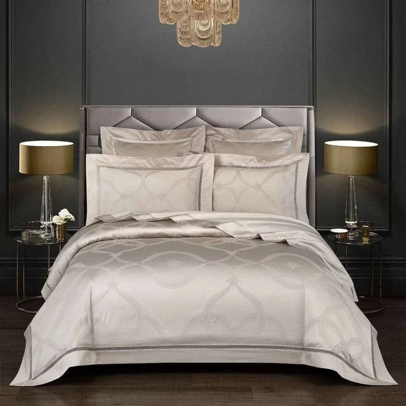 Luxury Jacquard Cotton Duvet Cover Set - Julia M LifeStyles