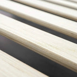 Metal and Wood Platform Bed Frames Easy to Assemble Solid Acacia Mattress Foundation Queen Bed Frame No Box Spring Required Base - Julia M LifeStyles