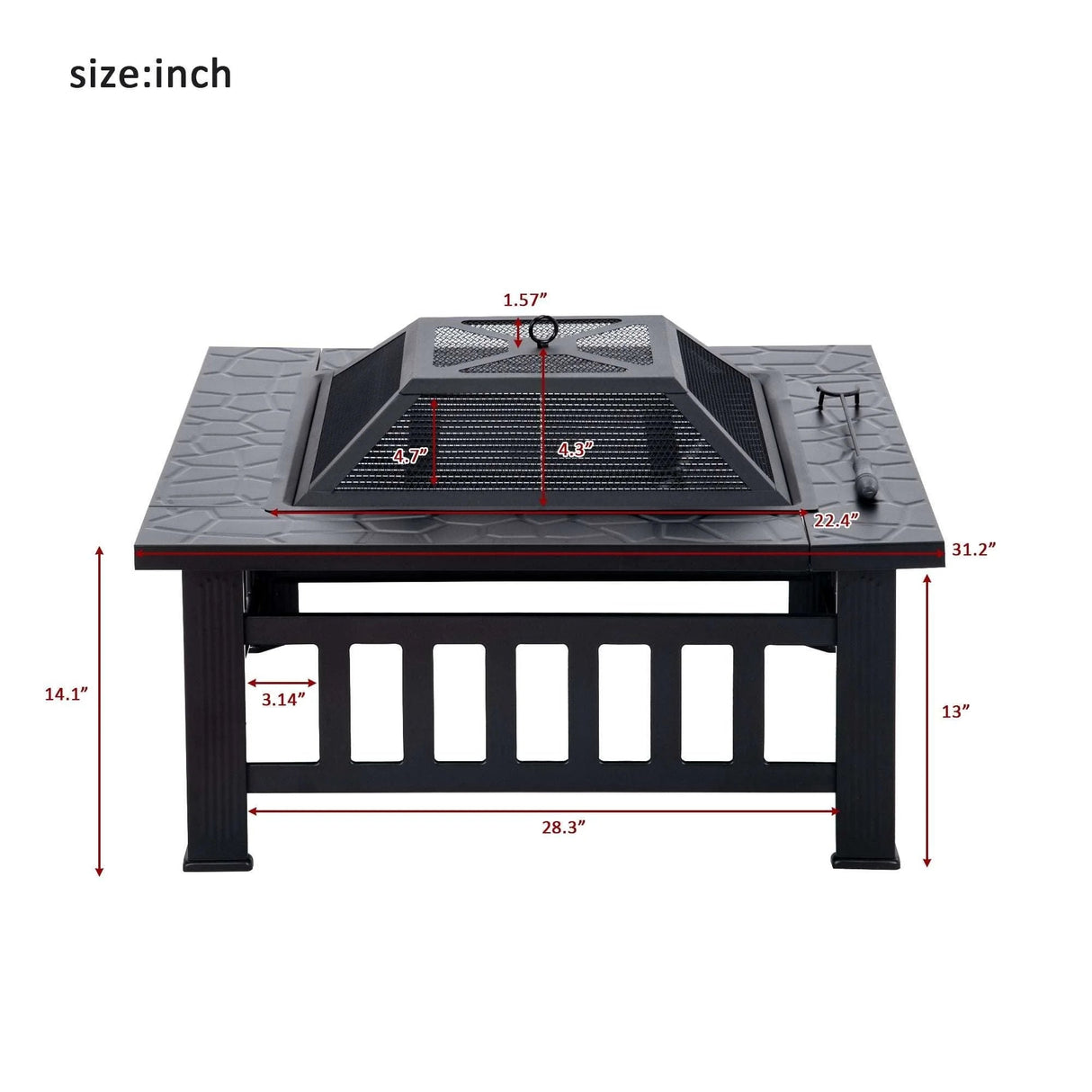 Metal Fire Pit - Enjoy Warmth and Ambiance - Julia M LifeStyles