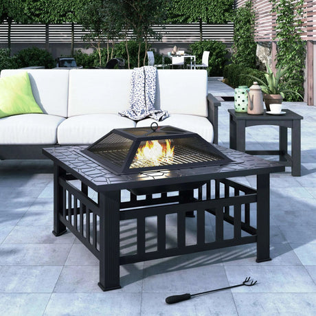 Metal Fire Pit - Enjoy Warmth and Ambiance - Julia M LifeStyles