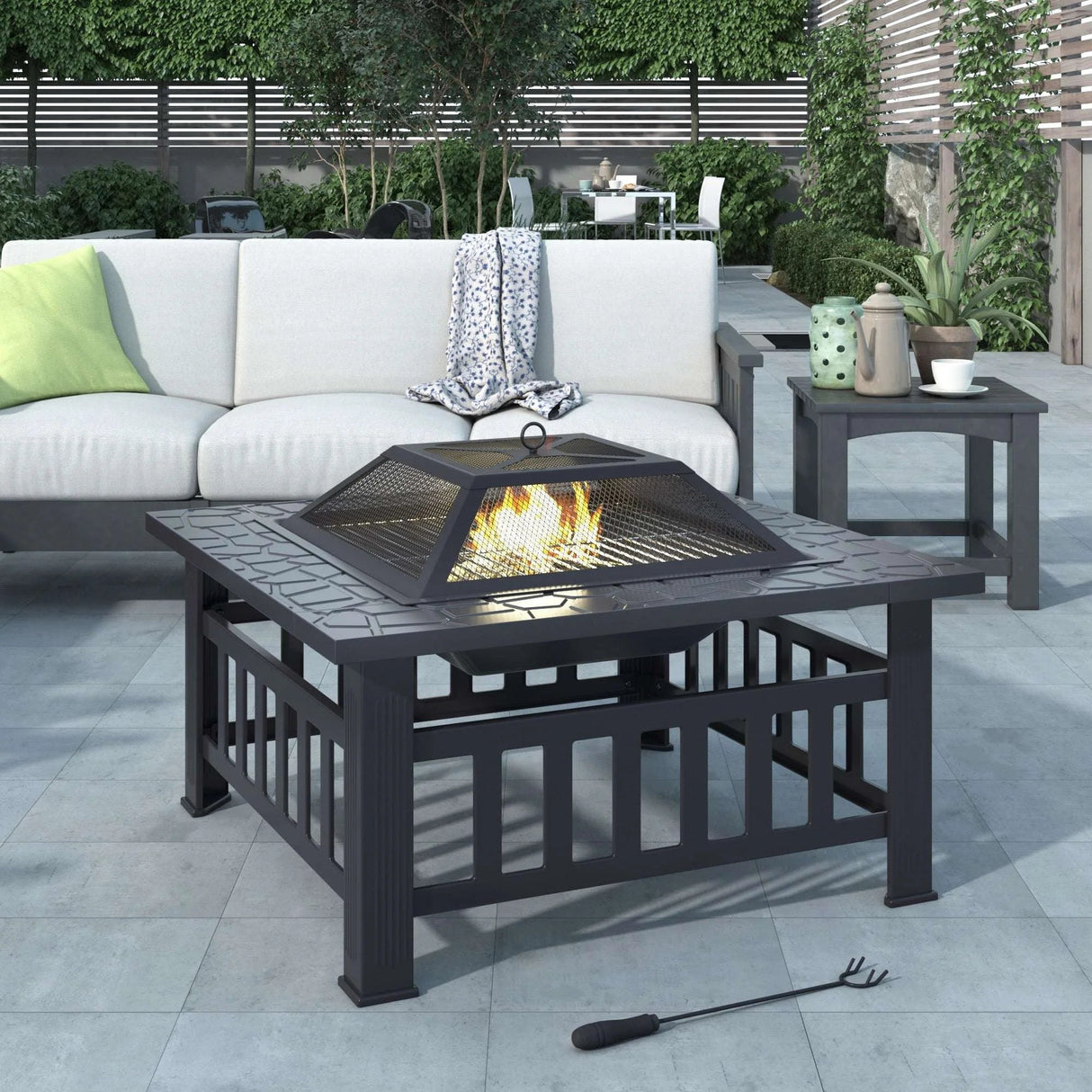 Metal Fire Pit - Enjoy Warmth and Ambiance - Julia M LifeStyles