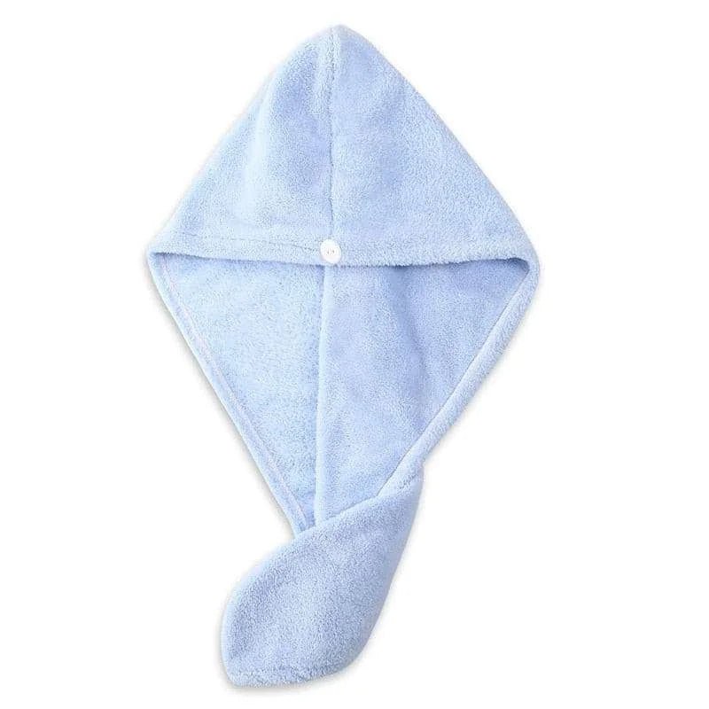 Microfiber Hair Towel Wrap with Button - Julia M LifeStyles
