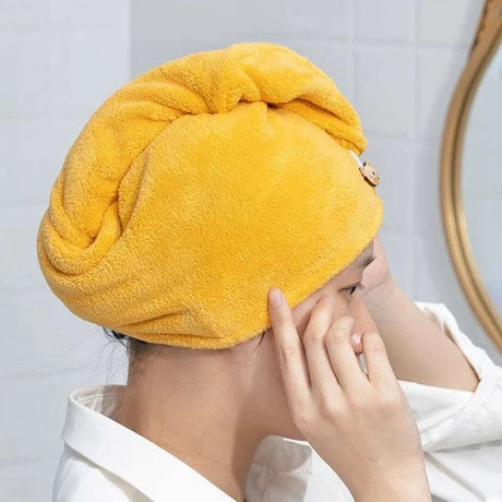Microfiber Hair Towel Wrap with Button Microfiber Hair Towel Wrap with Button 3256801910339654-Red microfiber hair towel cap 24
