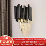 Modern Black Wall Lamp - Elevate Your Home's Ambiance Modern Black Wall Lamp - Elevate Your Home's Ambiance 3256801514175432-W25 H39cm-NON dimm warm light wall light fixtures 236