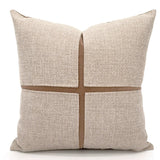 Modern Coffee Colour Cushion Cover with Gold Buckle - Julia M LifeStyles