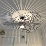 Modern French Designer Straw Hat Chandelier with LED Lighting - Julia M LifeStyles