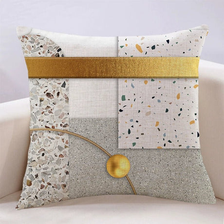 Modern Light Luxury Earth Warm Color Stain Resistant Living Room Pillow (GBCPQ) - Julia M LifeStyles