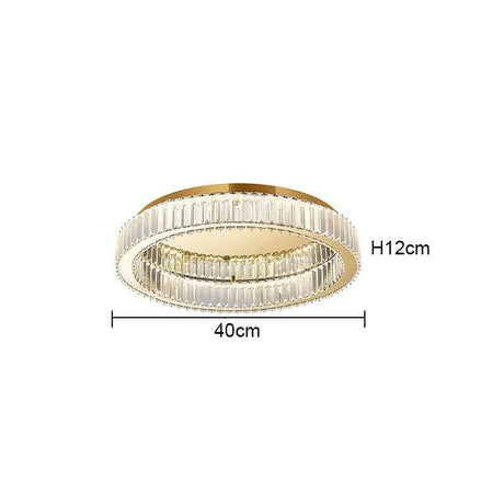 Modern Simple Crystal Circle Lamp Ceiling Chandelier Modern Simple Crystal Circle Lamp Ceiling Chandelier 3256803168821281-40cm Gold-China-3 colors changeable Wall light fixtures 182