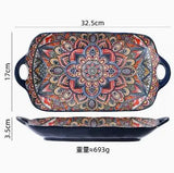 New Bohemian Style Ceramic Household Dishes with Handles - Julia M LifeStyles