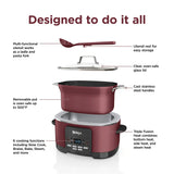 8.5 Quart Slow Cooker, Glass Lid & Integrated Spoon, Nonstick, Oven Safe Pot To 500°F, Multi-Slow Cooker - Julia M LifeStyles