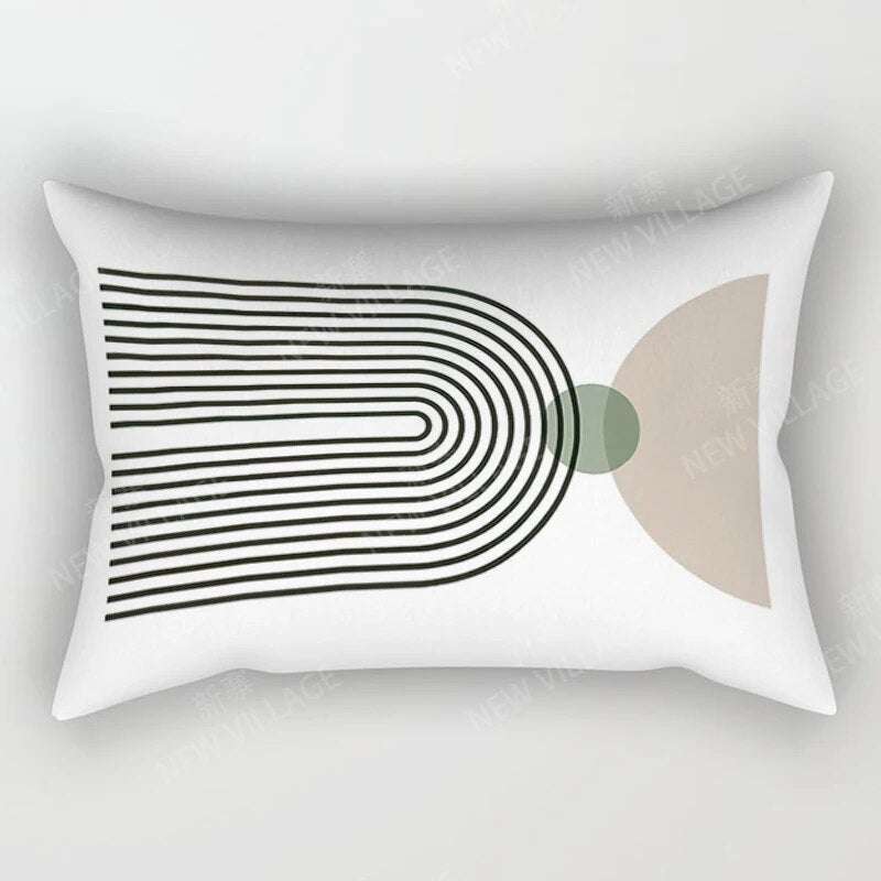 Nordic Boho Geometric Plush Pillow Cover - Julia M LifeStyles
