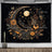 Nordic Flower Tarot Tapestry - Moon Phase Wall Hanging Decor - Julia M LifeStyles