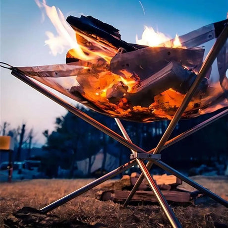 Outdoor Foldable Mesh Fire Pit - Julia M LifeStyles