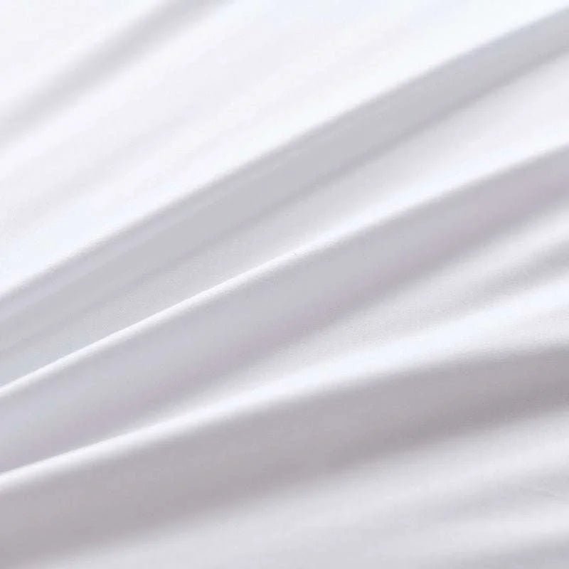 Premium Hotel White Oversize Duvet Cover Bed Sheet set 100%Nature Cotton Soft 600TC Bedding set Twin Full Queen King size 4Pcs - Julia M LifeStyles