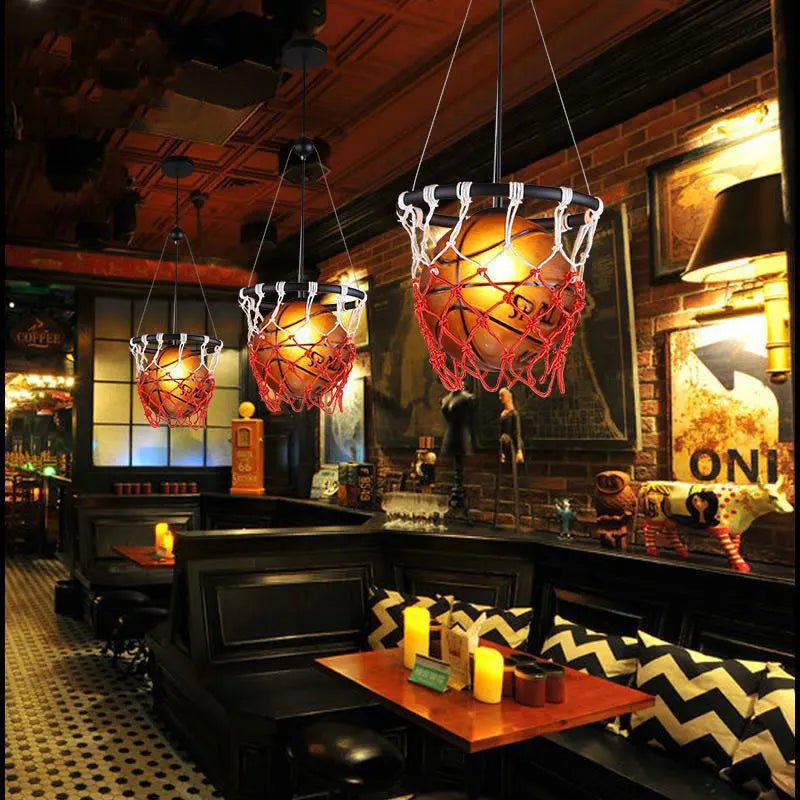 Retro Basketball Pendant Lamp for Sports-Themed Decor - Julia M LifeStyles
