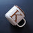 Scandinavian Gold Ceramic Mug with 3D Letters - Julia M LifeStyles