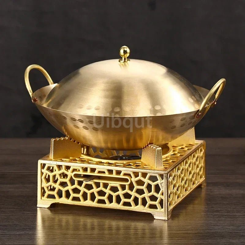 Single Person Eco-Friendly Copper Hotpot with Solid Alcohol Furnace - Julia M LifeStyles