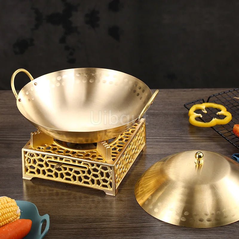 Single Person Eco-Friendly Copper Hotpot with Solid Alcohol Furnace - Julia M LifeStyles