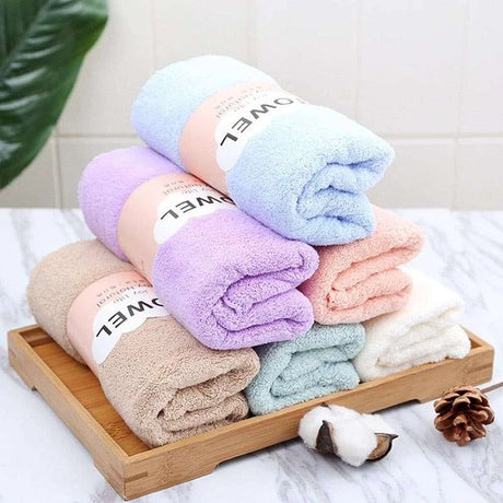 Solid Color Face & Hand Towels Solid Color Face & Hand Towels 3256803069388736-Purple-35x75cm-1pc solid color face bathroom face towel 16