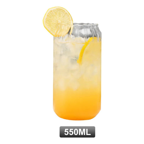 Korean Elegance Striped Glass Cup - Julia M LifeStyles