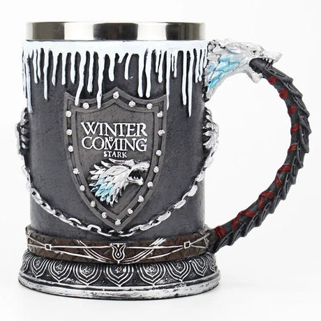 Julia M LifeStyles Stainless Steel & Resin Beer Mug - 400ml & 600ml - Julia M LifeStyles
