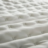 Stitch Taupe Reversible Quilt Set with Pillow Shams - Ultra Soft Microfiber - Julia M LifeStyles
