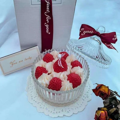 Creative Creamy Strawberry Melaleuca Cake Scented Candles Handmade Decorative Aromatic Candles With Cups Girls gift candles Creative Creamy Strawberry Melaleuca Cake Scented Candles Handmade Decorative Aromatic Candles With Cups Girls gift candles 3256804430602786-As pic shows 41