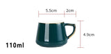 Swan Luxury Porcelain Coffee Cup and Saucer Set - 110ml - Julia M LifeStyles