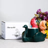 Swan Luxury Porcelain Coffee Cup and Saucer Set - 110ml - Julia M LifeStyles