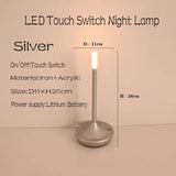 Table lamp for bedroom Rechargeable Wireless touch lamp Camping candle Creative lamp rechargeable USB-C desk lamp - Julia M LifeStyles