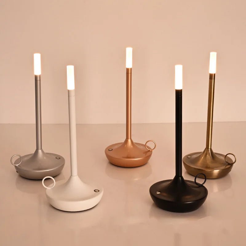 Table lamp for bedroom Rechargeable Wireless touch lamp Camping candle Creative lamp rechargeable USB-C desk lamp - Julia M LifeStyles