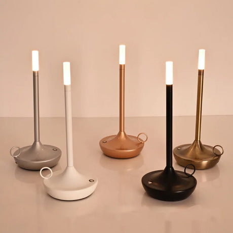 Table lamp for bedroom Rechargeable Wireless touch lamp Camping candle Creative lamp rechargeable USB-C desk lamp - Julia M LifeStyles