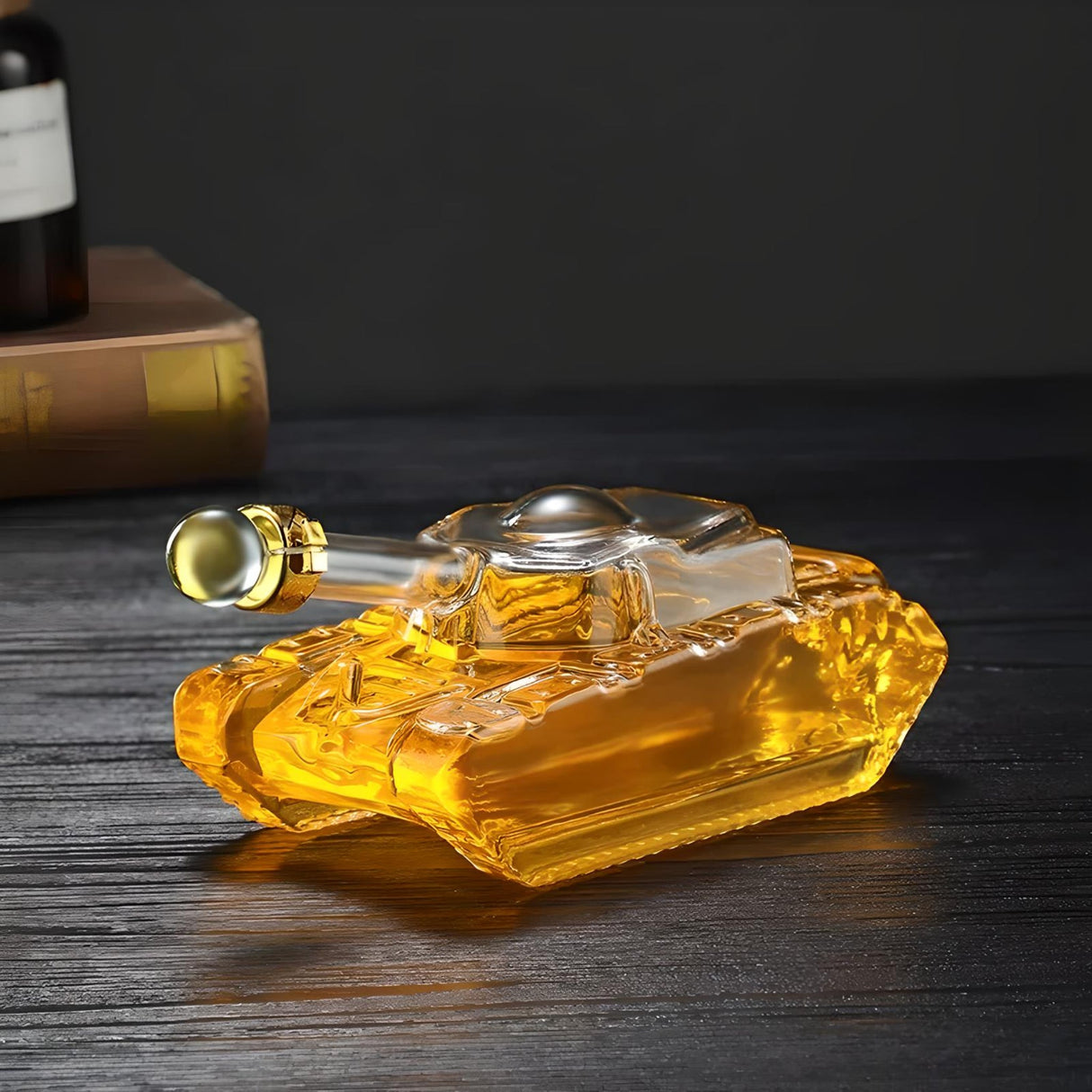 Tank Shaped Lead-Free Glass Whiskey Decanter – 500ML/1000ML - Julia M LifeStyles