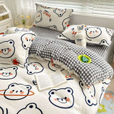 Thickened Winter Milk Velvet Bedding Set - Julia M LifeStyles
