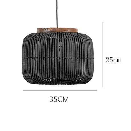 Vintage Rattan Pendant Lamp - Wabi-Sabi LED Chandelier - Julia M LifeStyles