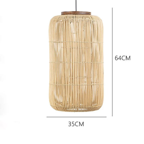 Vintage Rattan Pendant Lamp - Wabi-Sabi LED Chandelier - Julia M LifeStyles