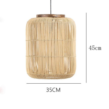 Vintage Rattan Pendant Lamp - Wabi-Sabi LED Chandelier - Julia M LifeStyles