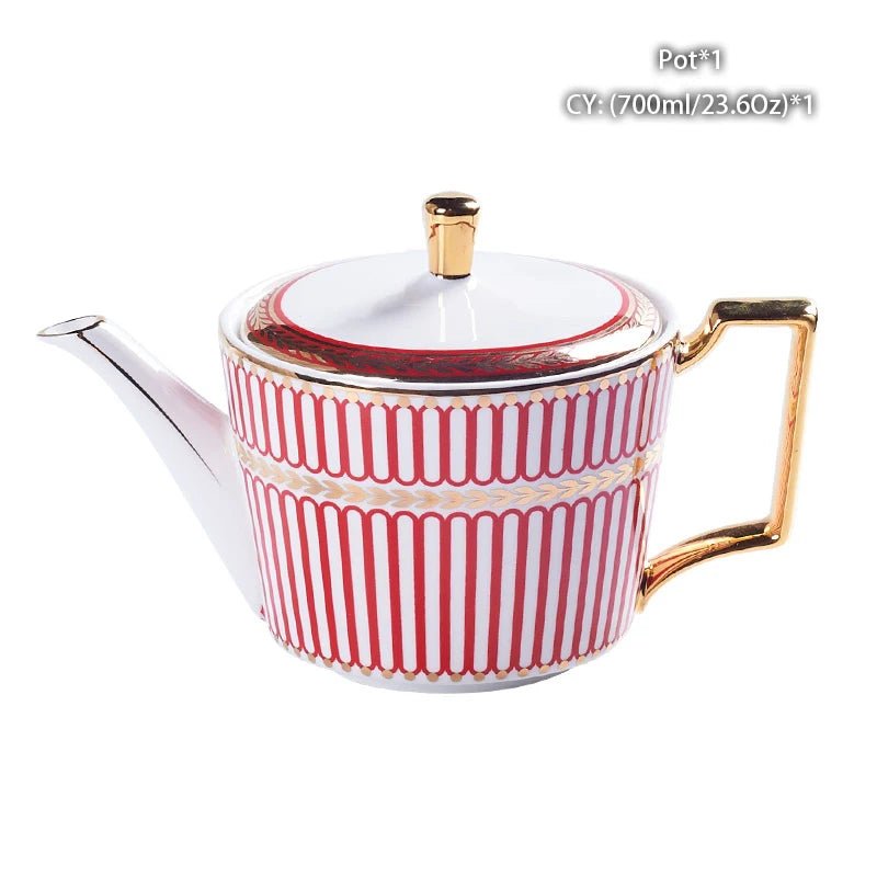 Vintage Bone China Tea Pot British Ceramic Teapot Europe Porcelain Coffee Pot Cafe Drinkware Advanced Teaware Drop Shipping - Julia M LifeStyles