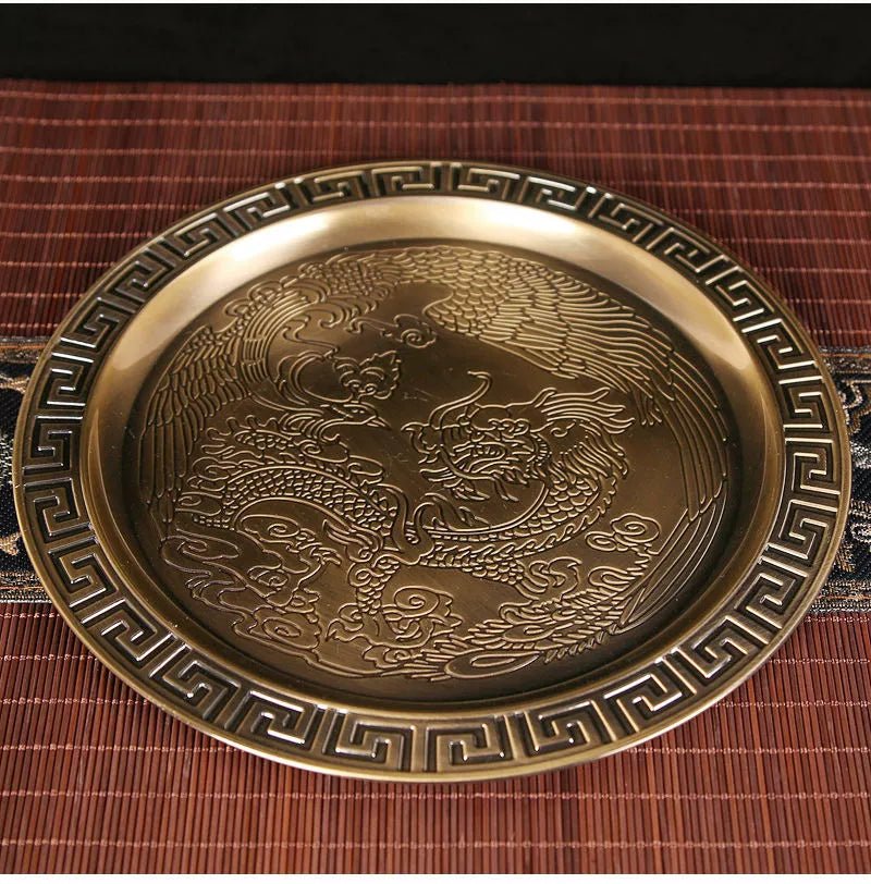Vintage Bronze Gift Box Tray Cup Kung Fu Tea Set - Julia M LifeStyles