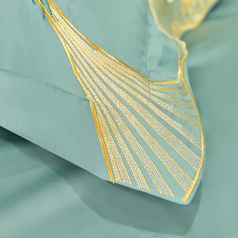 Vintage Peacock Embroidery 800TC Egyptian Cotton Comforter Cover Set - Julia M LifeStyles