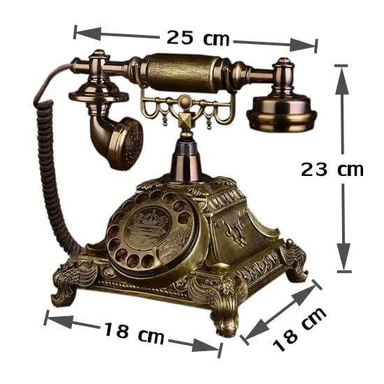 Vintage Resin Rotating Dial Landline Phone - Julia M LifeStyles