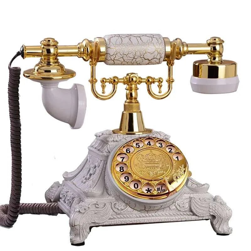 Vintage Resin Rotating Dial Landline Phone - Julia M LifeStyles