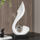 WaveStatue Crystal Ball - Nordic Style Home Decor - Julia M LifeStyles
