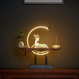 White Porcelain Deer USB Plug-In Light Ring - Julia M LifeStyles