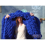Chunky Merino Wool Blanket Chunky Merino Wool Blanket 4000945322406-picture color-100x100cm 70