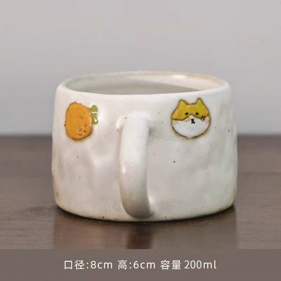 Handmade Retro Japanese Stoneware Heart Mug - Julia M LifeStyles