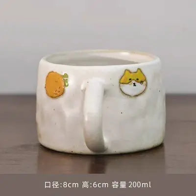 Handmade Retro Japanese Stoneware Heart Mug - Julia M LifeStyles