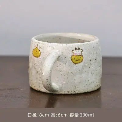 Handmade Retro Japanese Stoneware Heart Mug - Julia M LifeStyles
